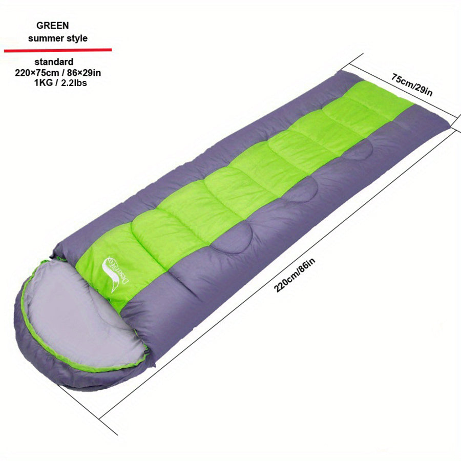 Lightweight 3-Season Synthetic Fiber Sleeping Bag for Backpacking Camping Hiking Travel