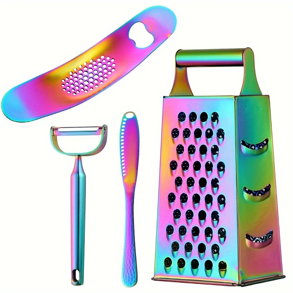 Versatile Shredder Cloth Wheel in Silver Gold Rose Rainbow Stainless Steel Kitchen Tool