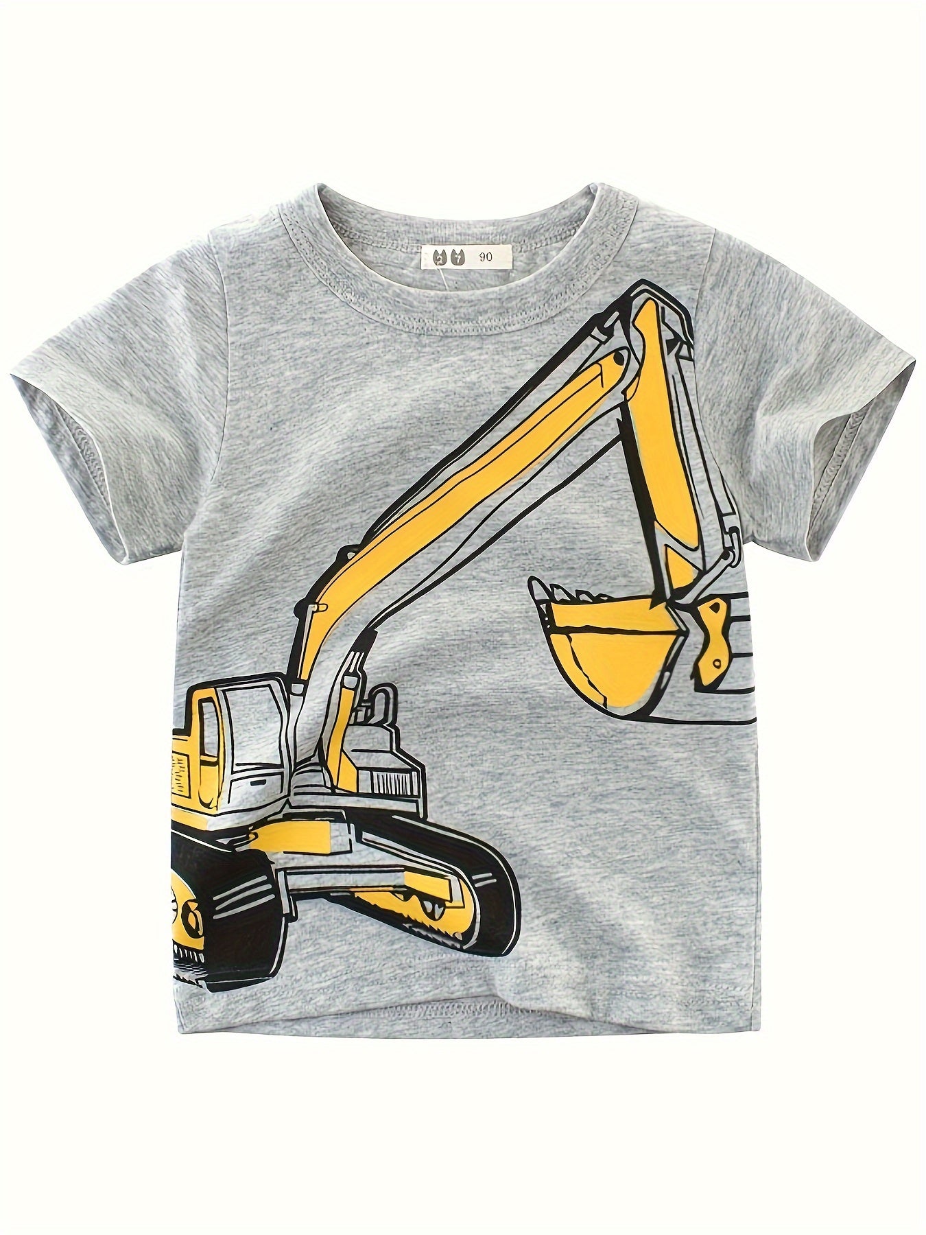 Kids Boys Cotton T-Shirts 4 Pack Short Sleeve Cartoon Car Summer Casual