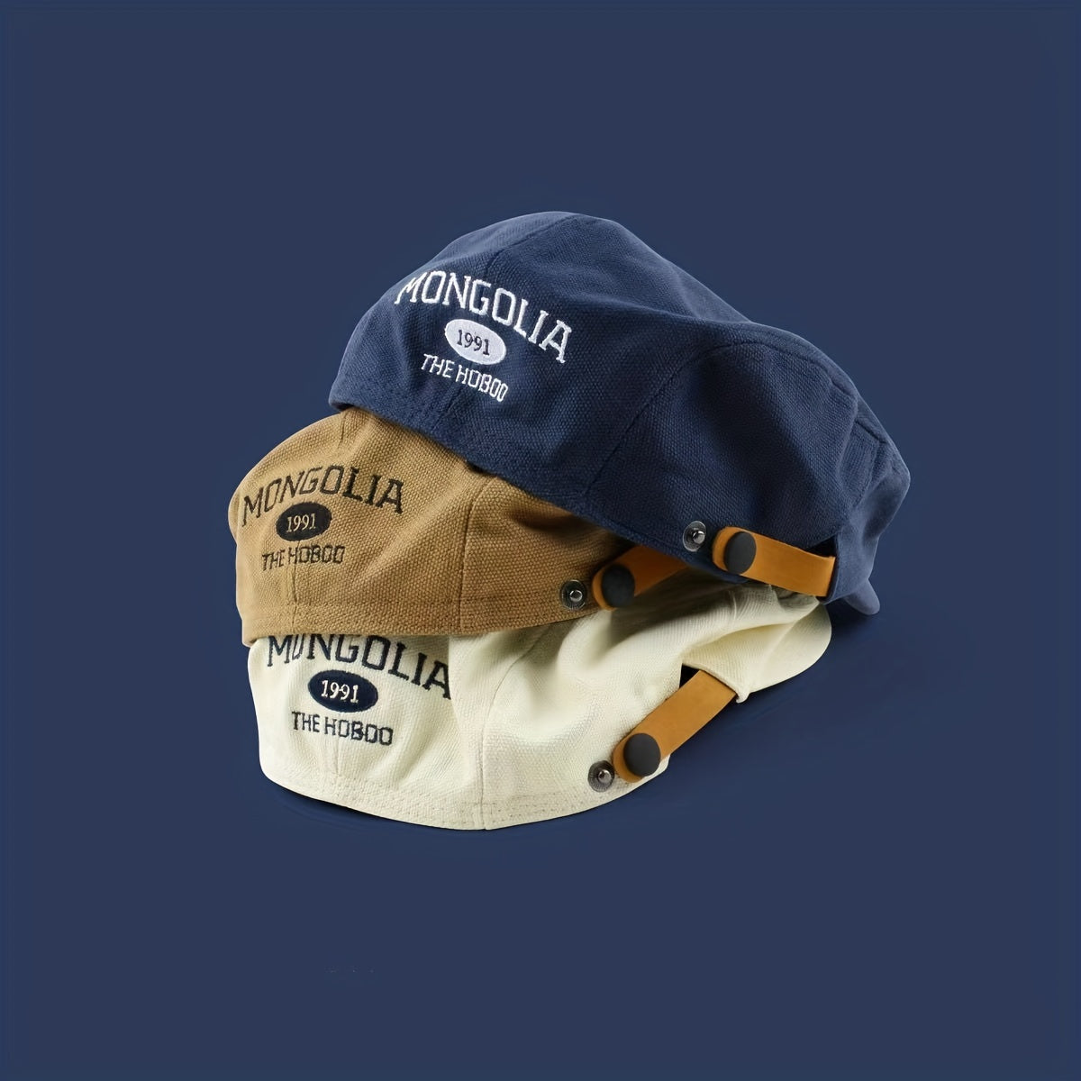 Unisex Polyester Beret Hat Breathable Knitted Newsboy Cap for Autumn Winter