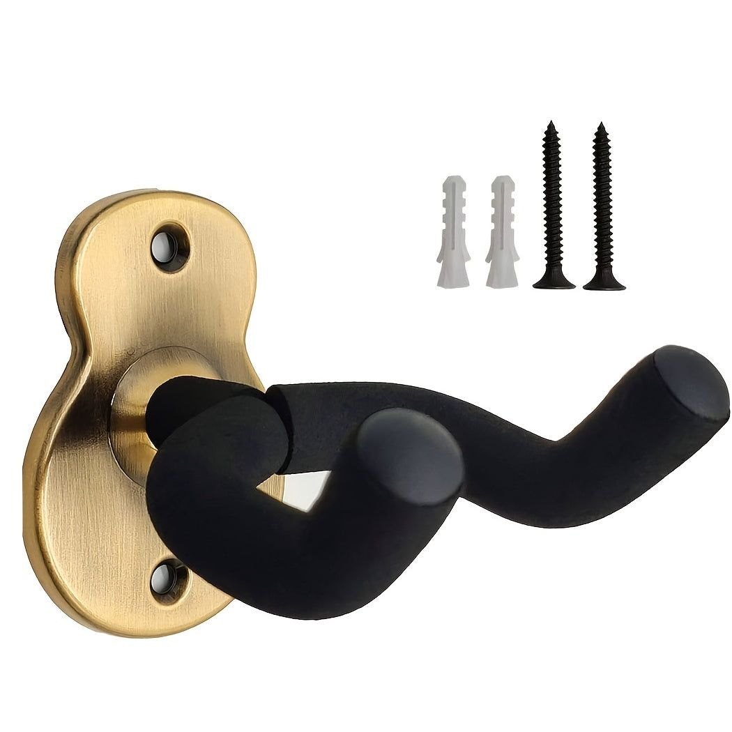 Colgador de pared para guitarra de acero en negro o bronce para guitarra acústica, eléctrica, clásica, bajo, ukelele, mandolina