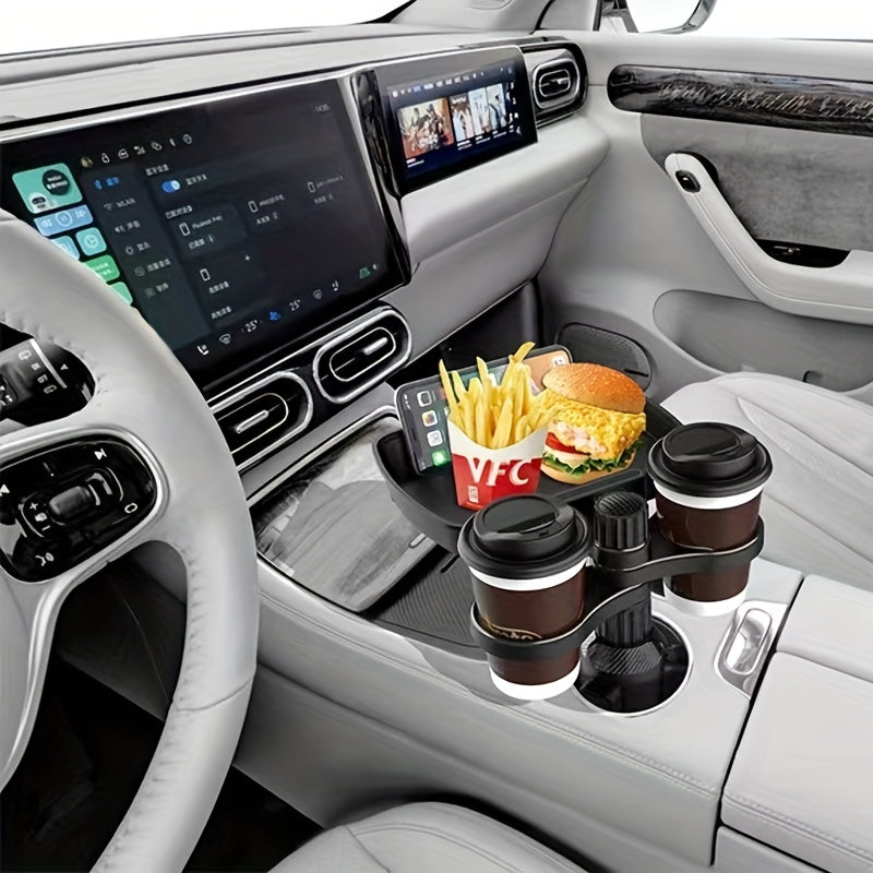 Car Phone Holder Tray Mobile Coffee Cup Storage Table Small Dining Rack