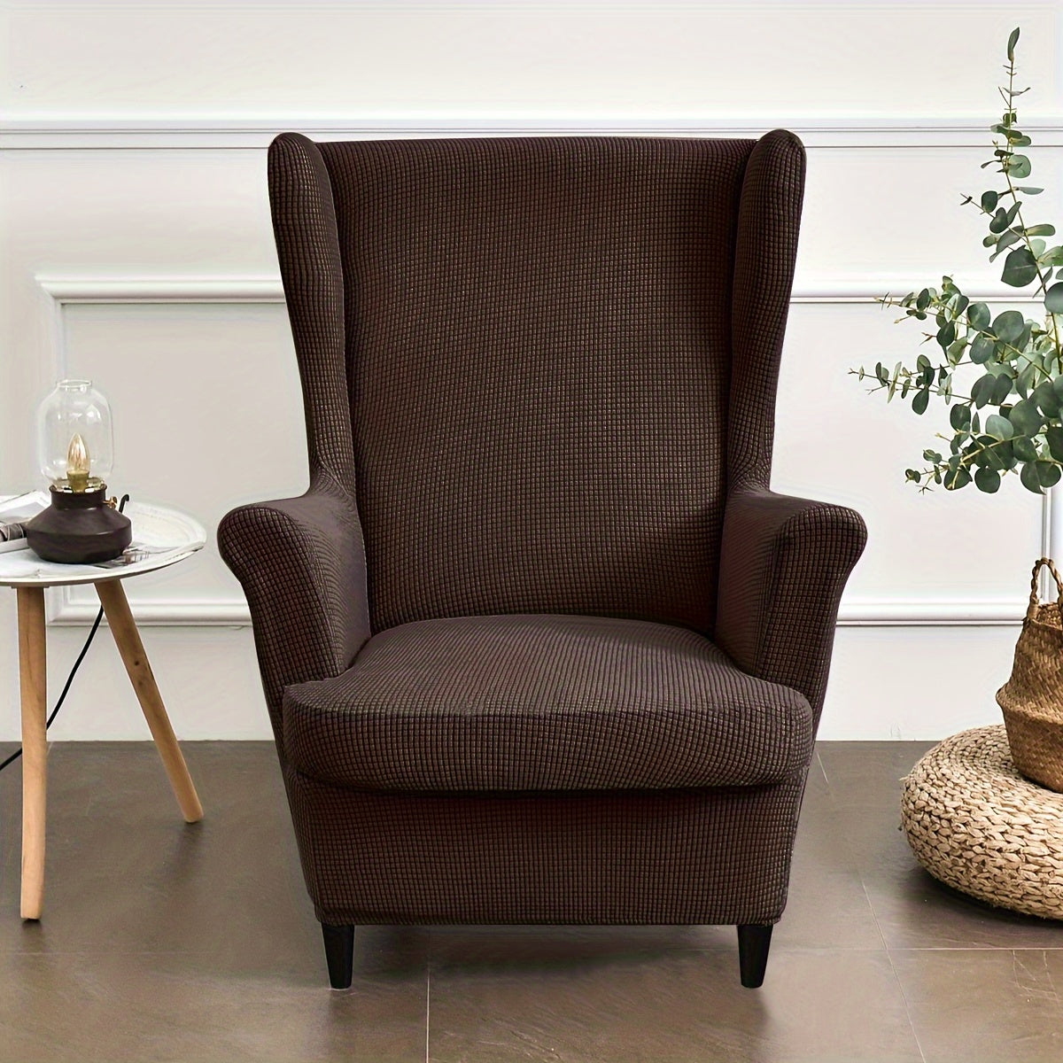 Гибкий жаккардовый чехол для стула с эластичной посадкой, защищает диваны всех размеров, можно стирать в машине.