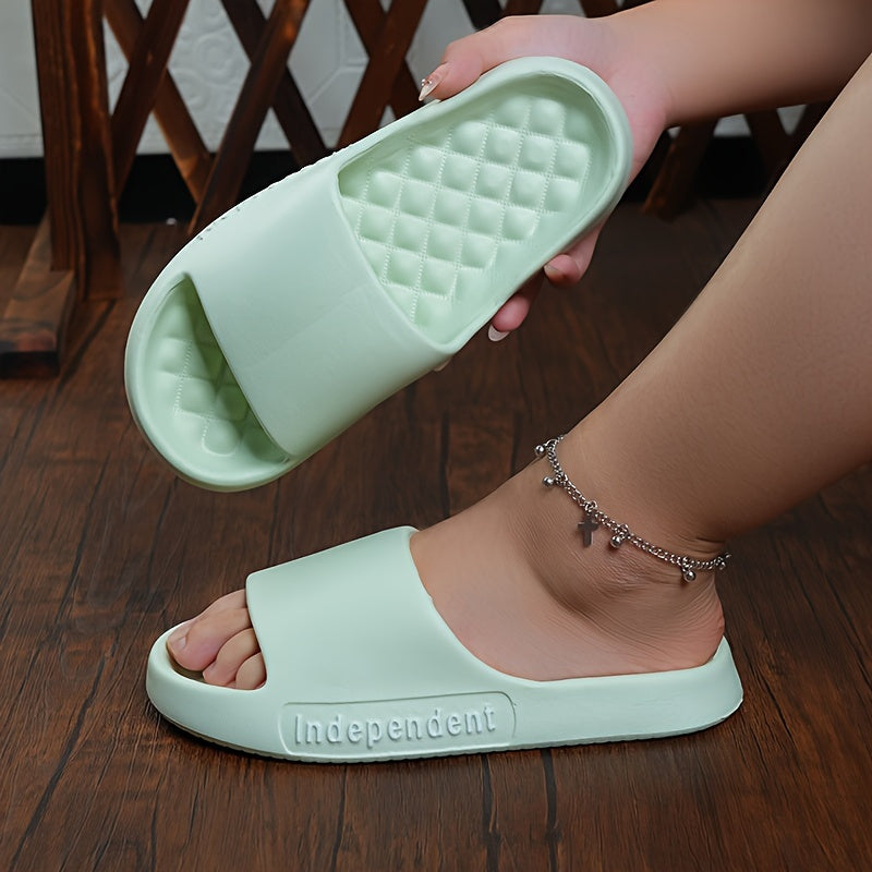 Ayollar uchun bir rangli EVA shippaklar, sirpanishga qarshi, ichki va tashqi makon uchun plyaj poyabzali