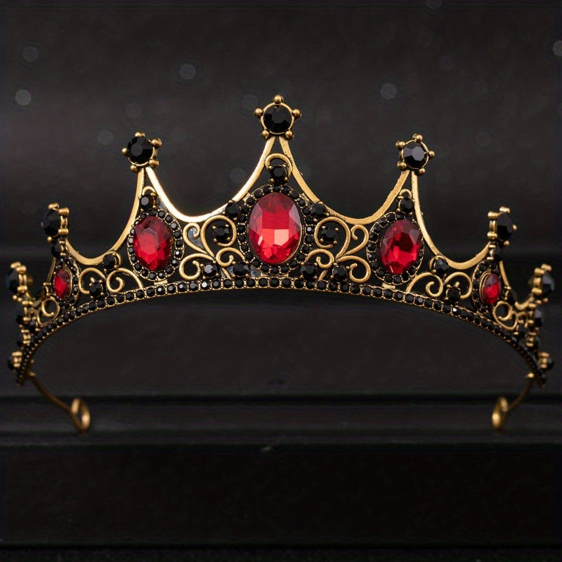 Wedding Queen Rhinestone Crown Headband Tiara for Brides and Weddings