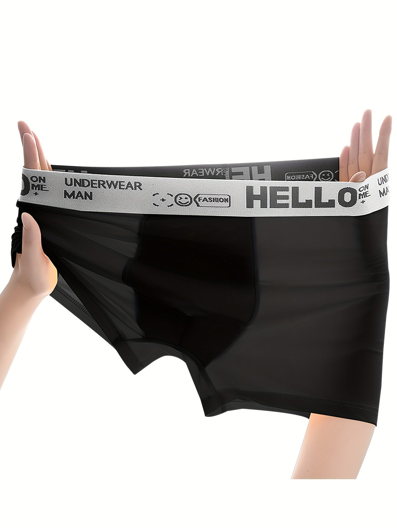 Pack de 5 o 10 calzoncillos bóxer cortos de poliéster de color sólido para hombre