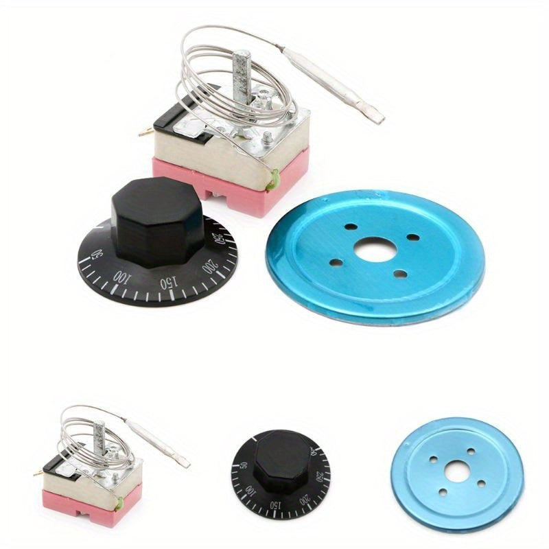 Temperatura nazorati uchun kalit va kapillyar termostatli o‘chirgich 50-300°C, pechlar va suv isitkichlari uchun