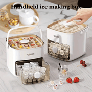 Portable Ice Maker Countertop Compact with Easy-Press Lid 24H 22.68KG Square Ice Cubes