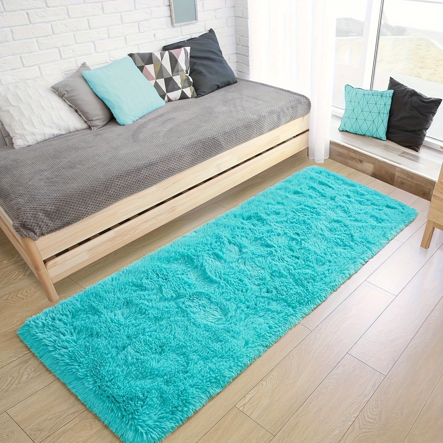 Koʻp rangli yashash xonasi va yotoqxona uchun qulay shag polyester soʻrgʻich mato