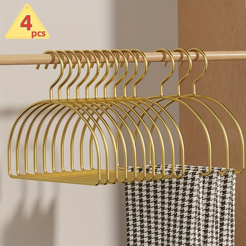 Golden Metal Scarf Hangers Set of 2 4 or 6 Iron Closet Organizer for Neckties and Scarves