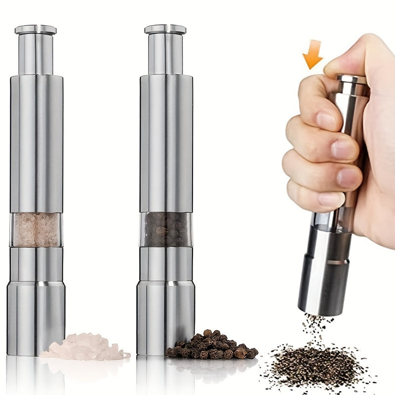 Manual Stainless Steel Salt and Pepper Grinder Coarse Grind Durable Kitchen Tool