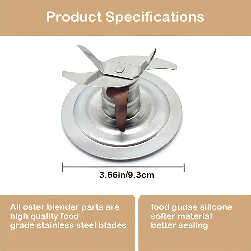 1200W Stainless Steel Blender Blade for Oster Juicer Ice Crusher with Six Blades