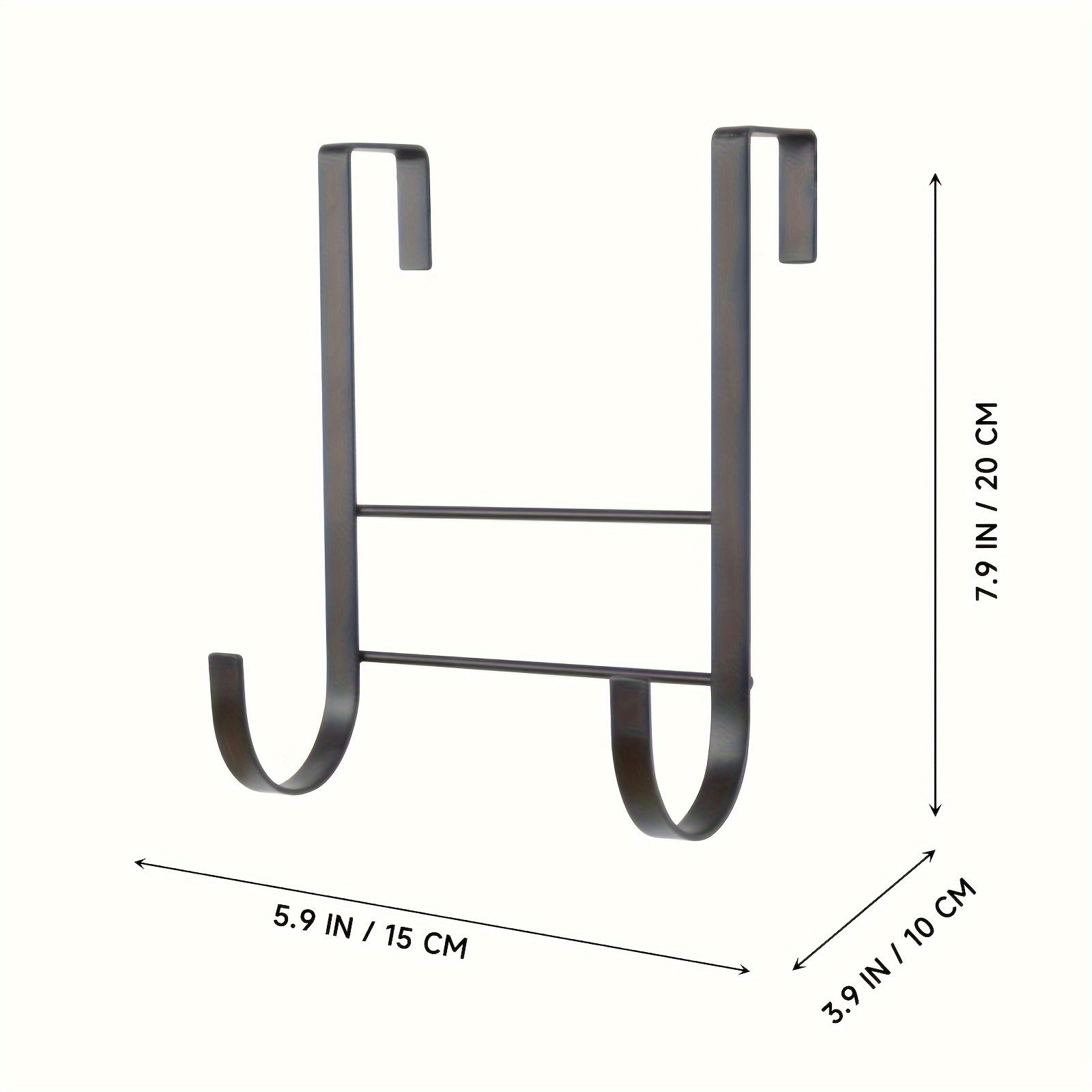1 dona, Eshik ustiga o'rnatiladigan dazmol taxtasi ushlagichi - Kir yuvish xonasi, oshxona, uy, shkaf, kiyimlar va yotoqxona uchun oson saqlash yechimi. Zararni oldini olish uchun gumlangan tutqichlar.