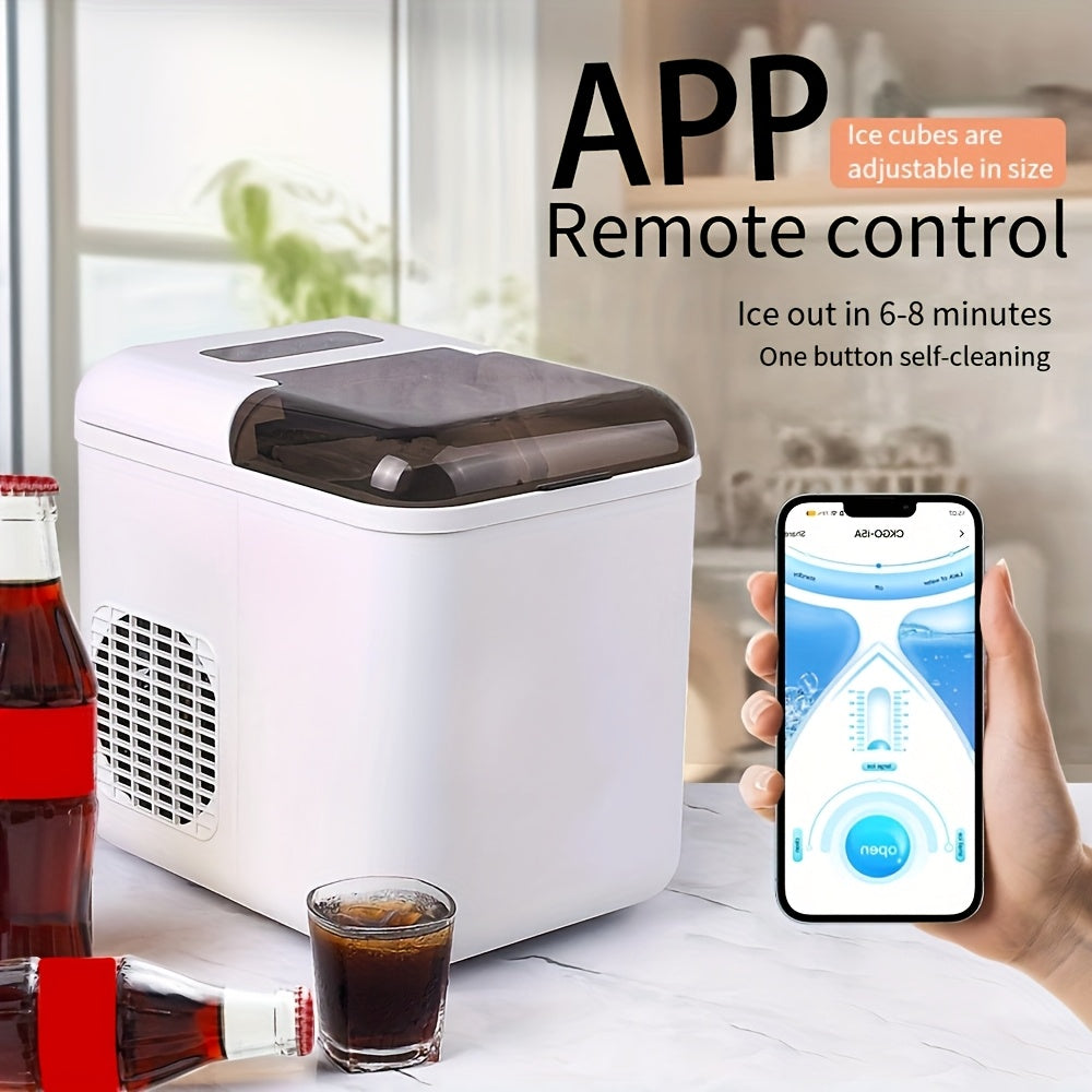 Portable Ice Maker White with Remote App Control 14.97kg Capacity