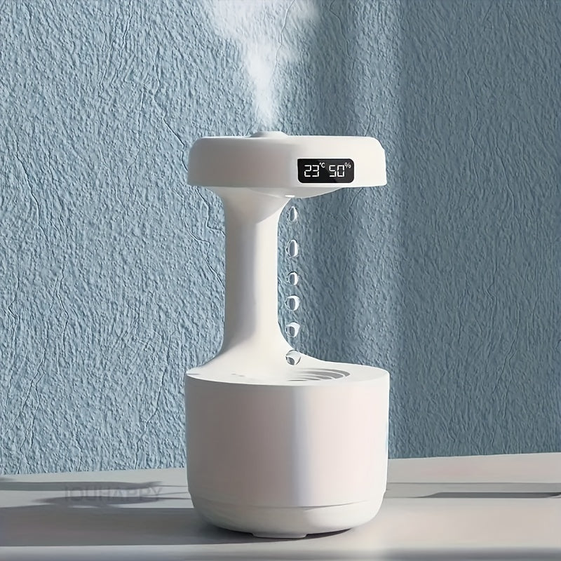 Humidifier with Clock Night Light and Ornament for Home Air Quality