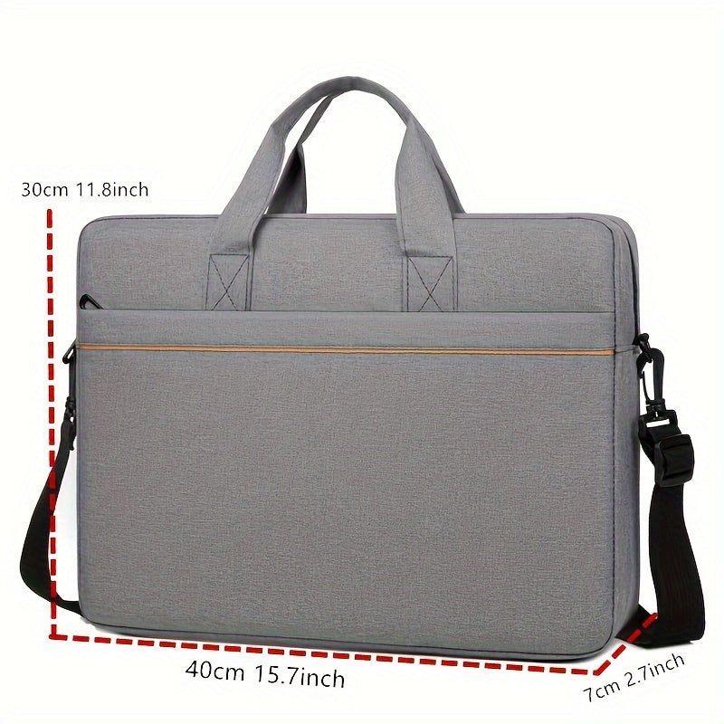 Water-Resistant Laptop Messenger Bag for Men and Women Durable Water-Resistant Polyester Black Grey Blue
