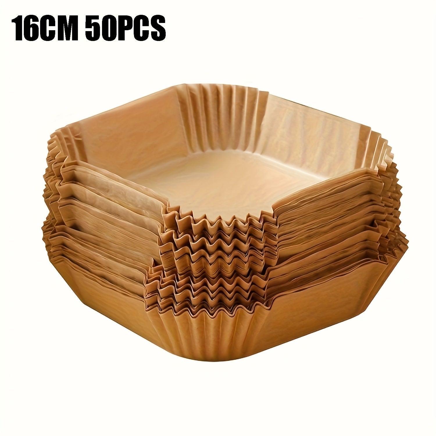 Disposable Square Air Fryer Paper Liners Non-Stick Baking 16cm 20cm