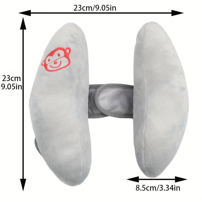 Baby Soft Banana-Shaped Neck Pillow for Strollers and Car Seats