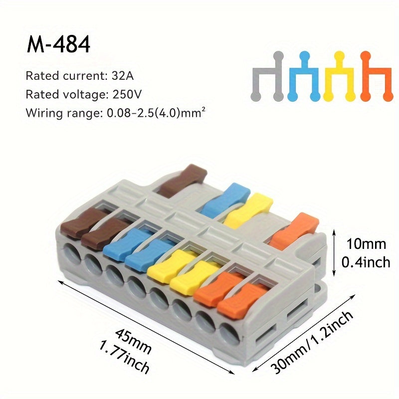 Mini Quick Wire Connectors 5/10 Pcs Universal Electrical Lighting Terminal Blocks