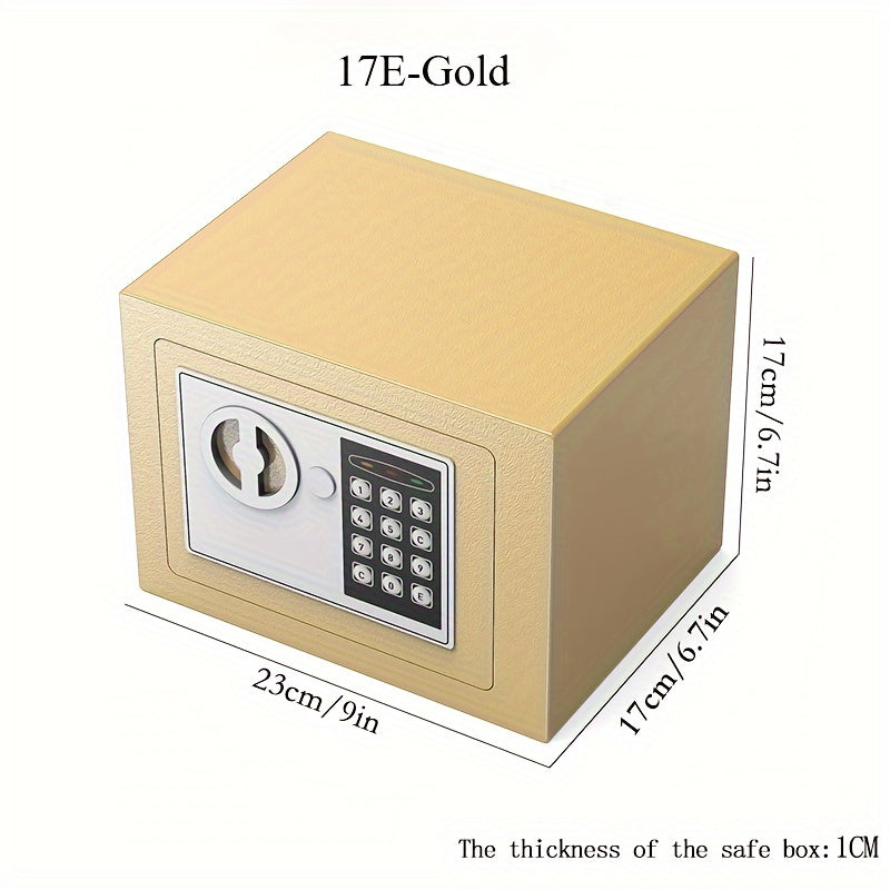 Compact Digital Safe with Keyboard Lock for Valuables Home Office Storage