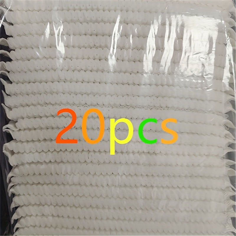 50 Pack Non-Woven Shower Caps Hair Nets with Elastic Bands, Assorted Colors