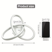 LED Ceiling Light Fixture Modern Knot Design Black White Metal Indoor Ambient Lighting