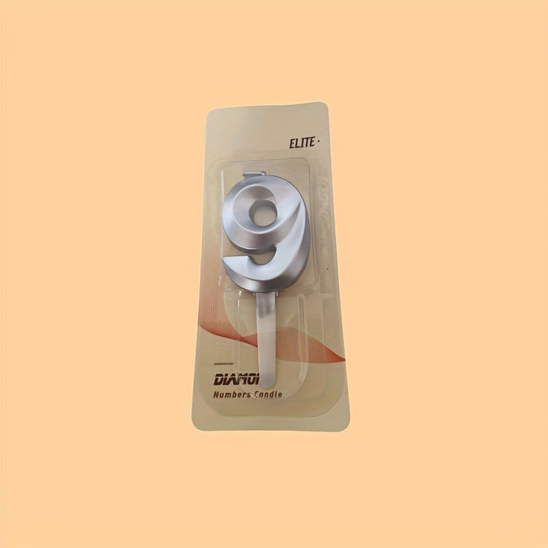 3D Raqamli sham yonish joyi oltin, kumush, olmos, tug'ilgan kun torti uchun dekoratsiya