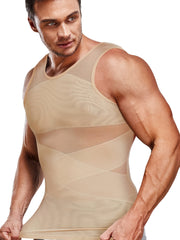 Erkaklar uchun siqilish ko'ylaklari, ingichka, nafas oladigan tank top.