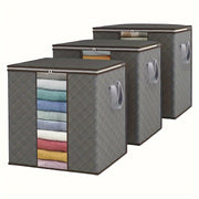 Large Foldable Cloth Storage Organizers with Grips for Bedroom Wardrobe and Student Living