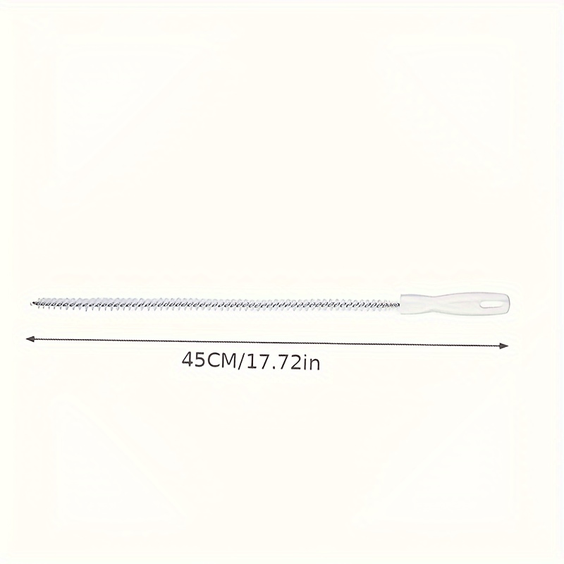 "Hammom, hojatxona va oshxona lavabosiga mo'ljallangan moslashuvchan drenaj tozalovchi cho'tka - Elektr energiyasiz soch va chiqindilarni olib tashlaydi - Mustahkam plastik va polipropilendan (PP) tayyorlangan - Qo'lda ishlatish - 1 dona"