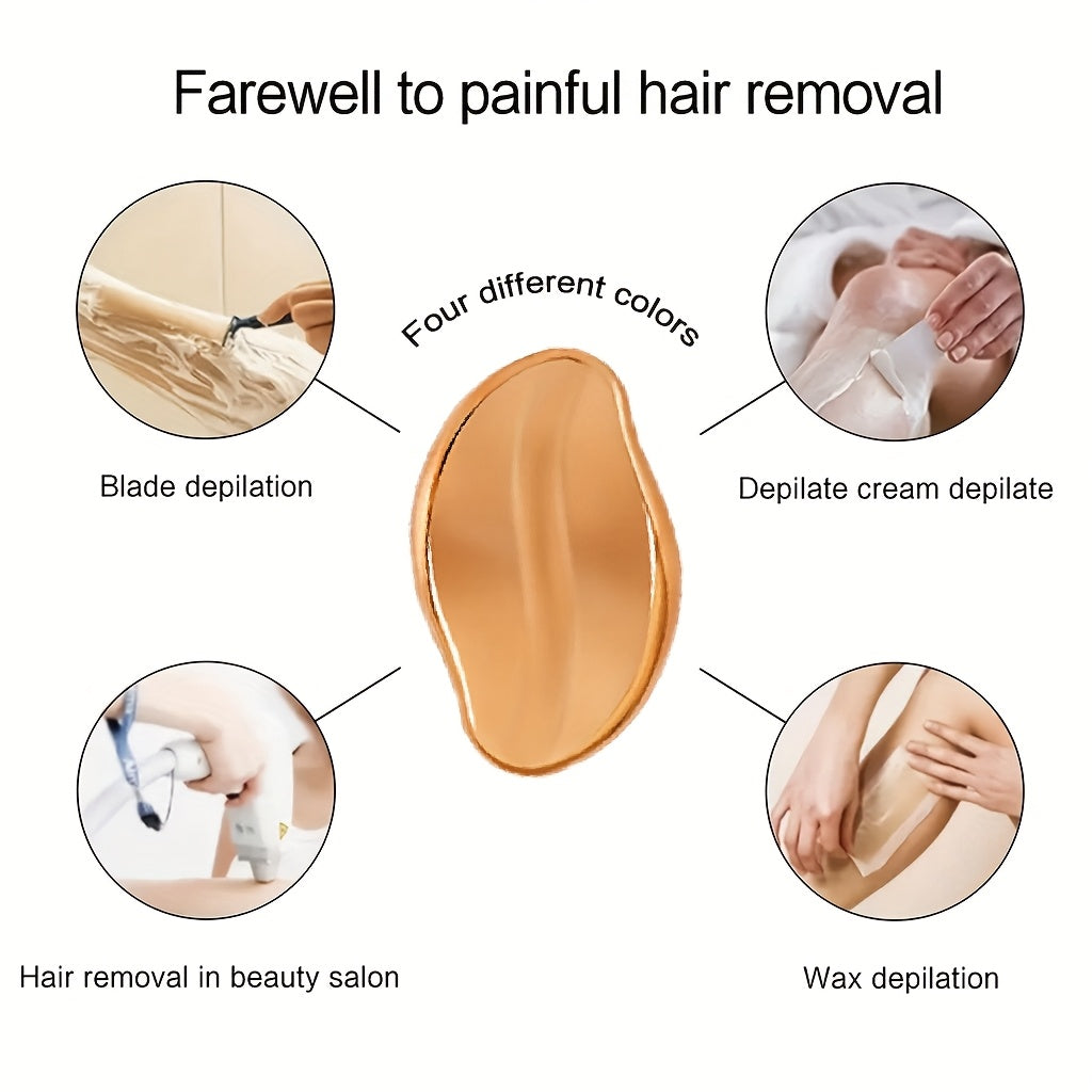 Removedor de cabello de cristal reutilizable a prueba de agua para cuerpo, unisex, en varios colores