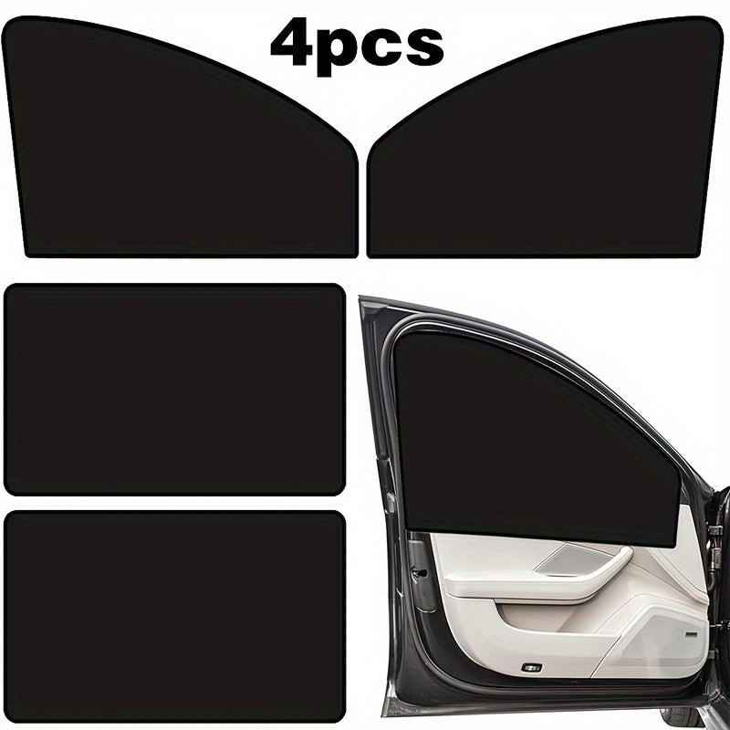 Car Window Sunshades UV Protection Heat Insulation Privacy Covers 4 Pack