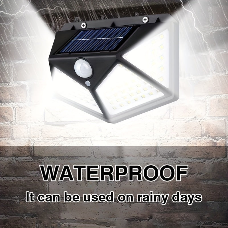 Solar Powered Outdoor Wall Light with Motion Sensor and Touch Control