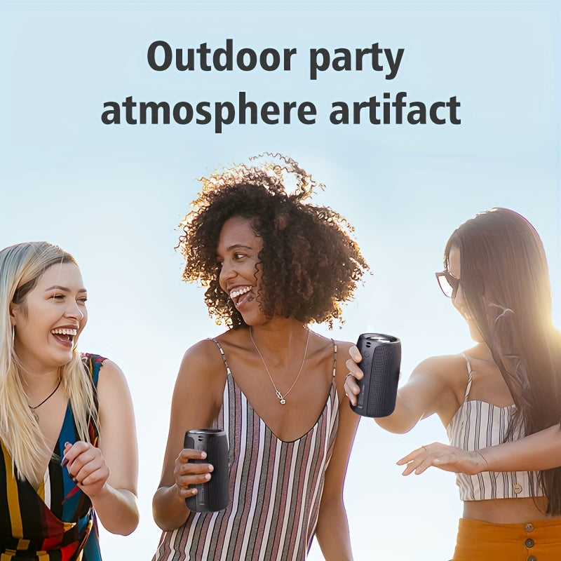 Wireless Portable Subwoofer Speaker with TWS Dual Pairing 8H Battery Loud Stereo