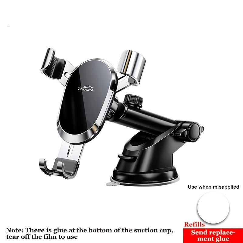 Universal Car Phone Mount Gravity Anti-Shake Suction Cup Holder Adjustable Dashboard Stand