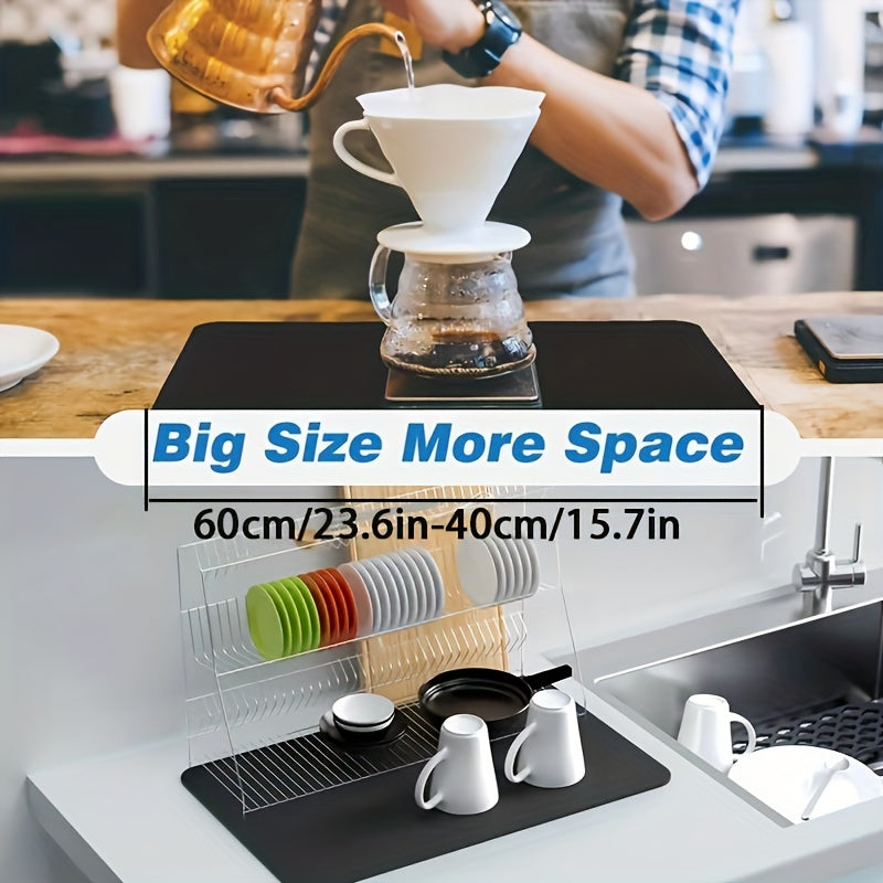 Alfombrilla de barro diatomea de uso múltiple, antideslizante, de secado rápido y resistente a las manchas