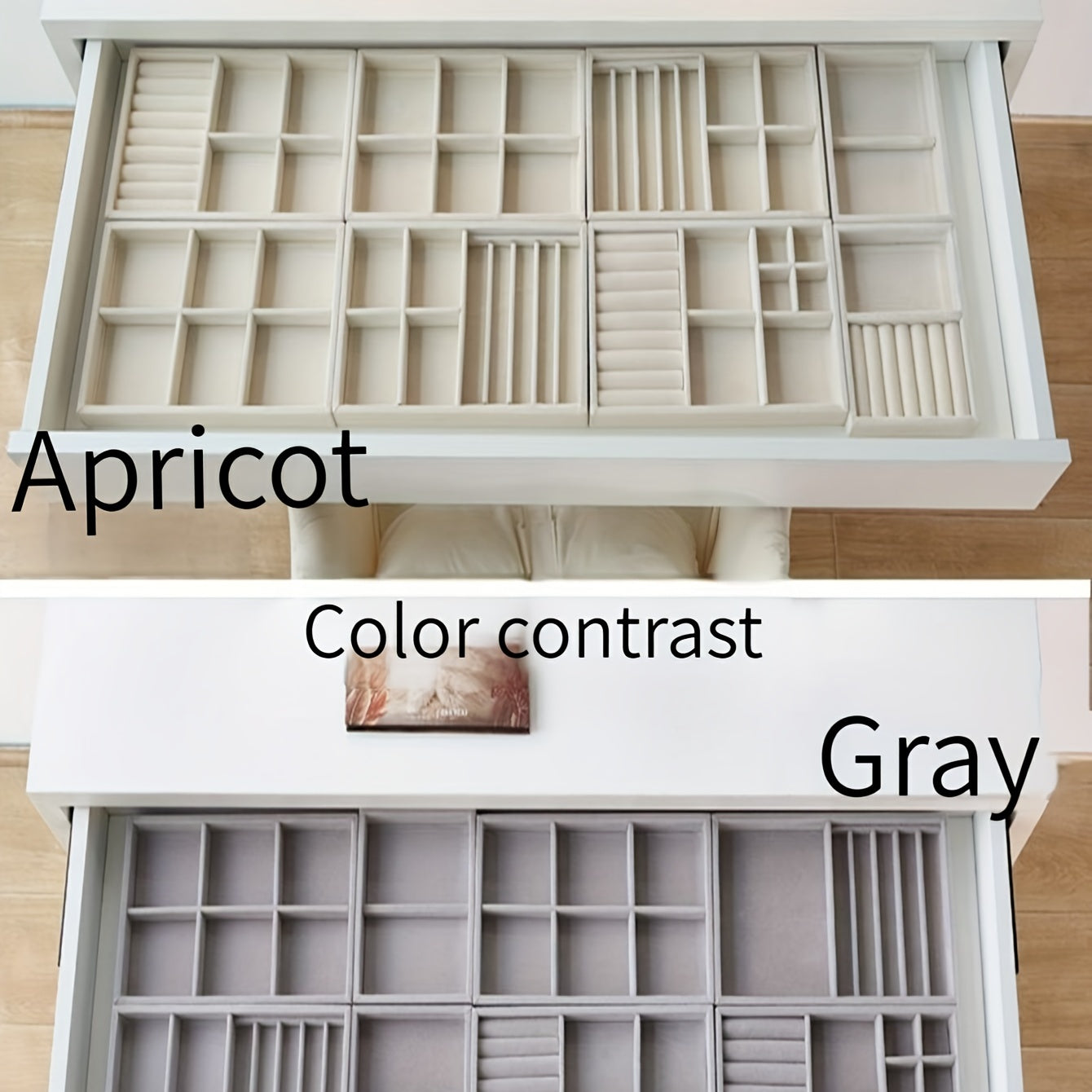 Flannelette Jewelry Tray Organizer for Necklaces Rings Bracelets 21cm