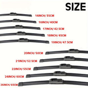 Limpiaparabrisas sin marco en forma de U universal para todos los modelos de coche, de alta definición y silencioso