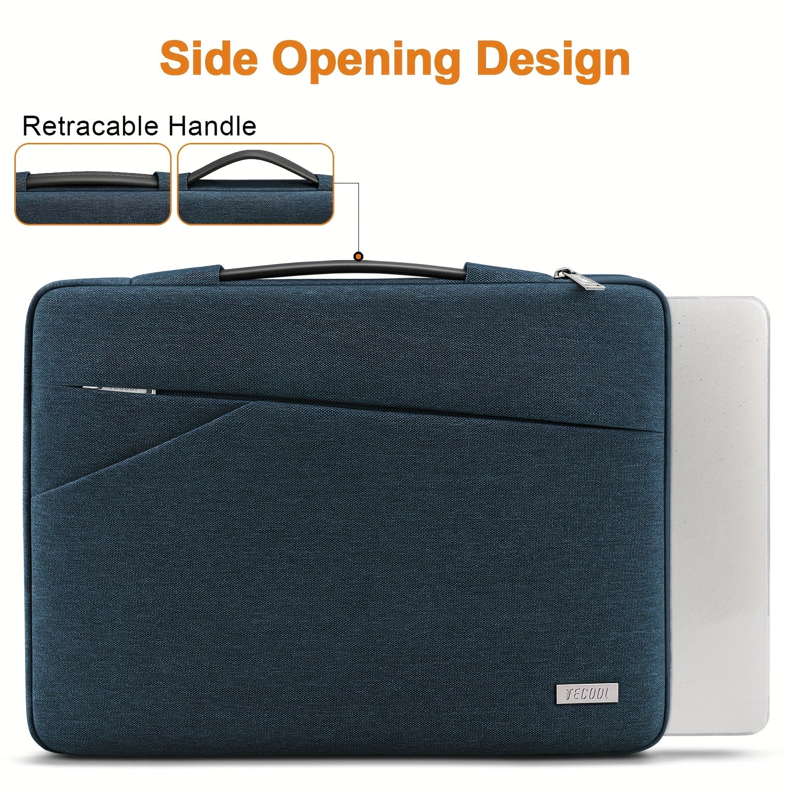Waterproof Shock-Resistant Denim Laptop Sleeve Bag for 13-16 Inch MacBook and Notebooks