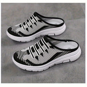 Ayollar uchun ichki kiyim uchun yopiladigan qulay kuz poyabzali, orqa qismi bo'sh, qulay va shinam