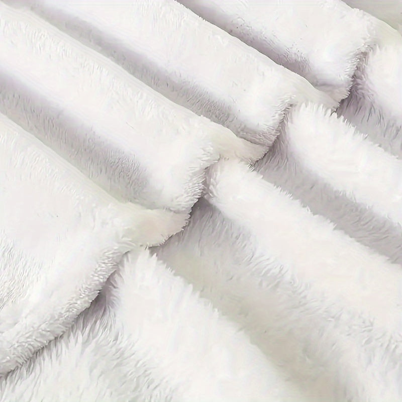 Cozy Flannel Blanket for Cat Lovers Black Cat Digital Print Soft Warm Gift