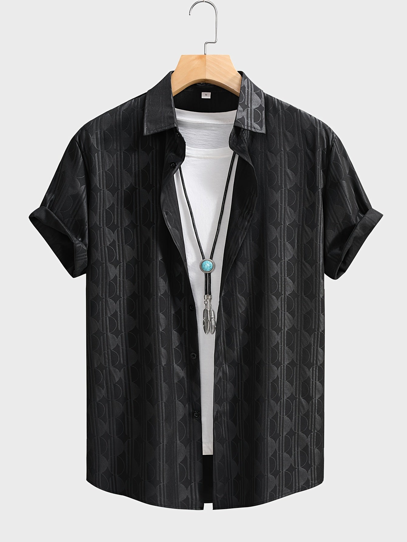 Men's Summer Casual Floral Print Outfit Short Sleeve Shirt and Drawstring Pants