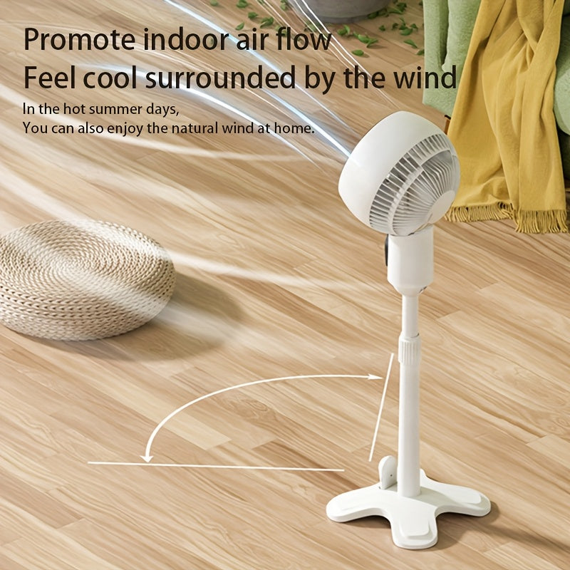 Table Fan with Remote Control Oscillation USB Power 10 Speeds Timer