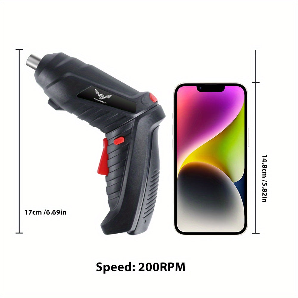 Electric Tool Set with 3.6V Mini Cordless Drill and Screwdriver 14 26 47 Pieces