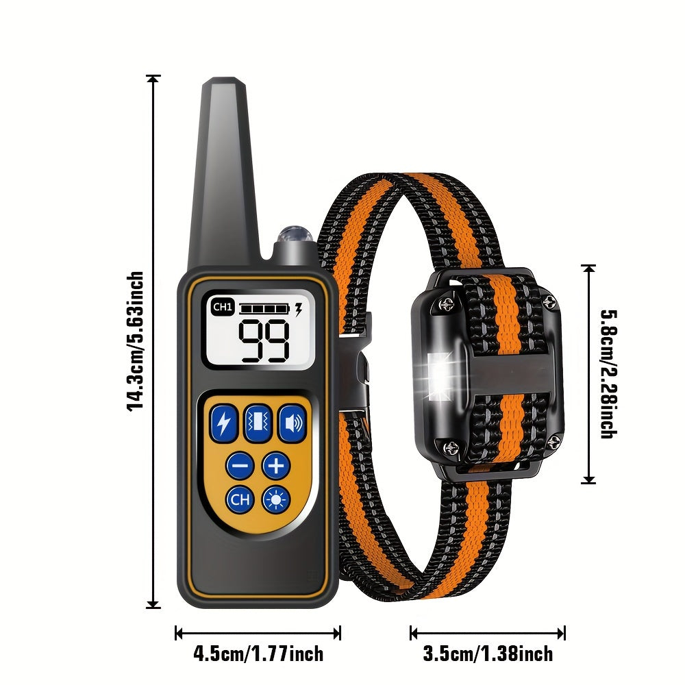Dog Training Collar with Remote Shock Vibration and 99 Sensitivity Levels