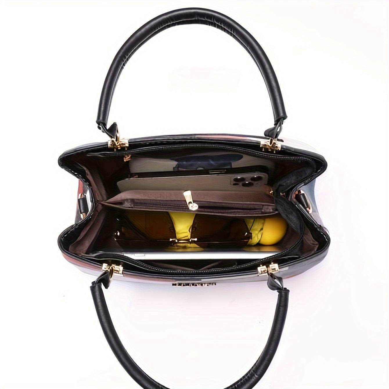 Элегантная сумка через плечо из искусственной кожи с клетчатым узором и магнитной застежкой для официальных мероприятий и работы