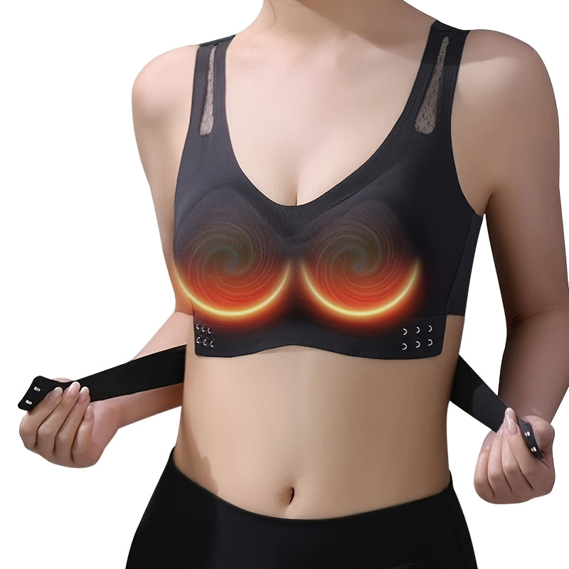 Qayta zaryadlanadigan elektr ko'krak massaj qiluvchi brassier, issiqlik, USB zaryadlash, orqa qo'llab-quvvatlash va dam olish va yaxshiroq uyqu uchun ko'z maskasi bilan - uning uchun mukammal 14-fevral sovg'asi.