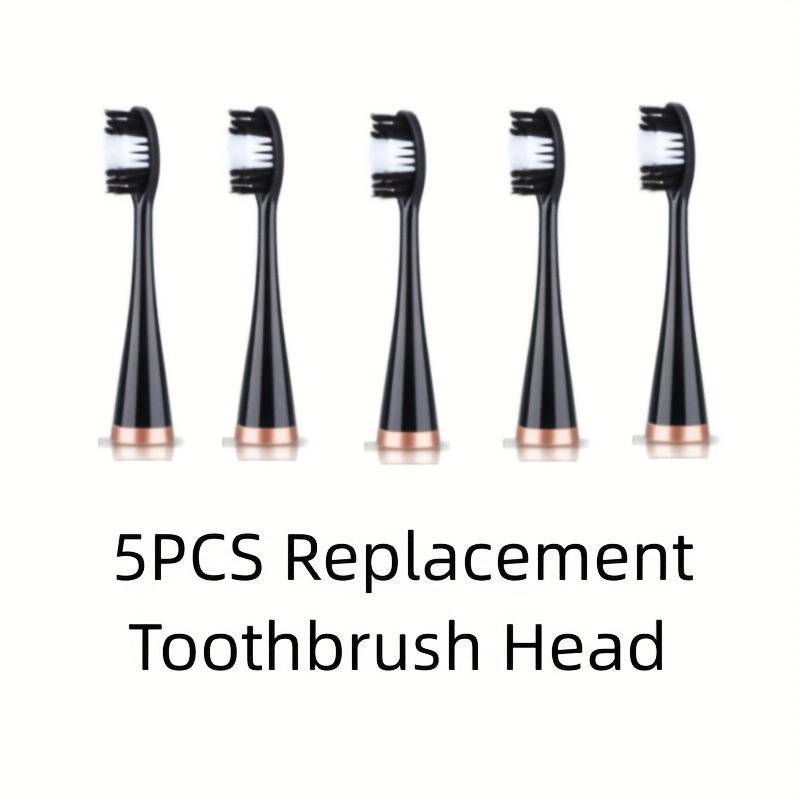 Kattalar uchun 5 ta yumshoq sochli tish cho'tkasi boshlari, qulay tutqich bilan