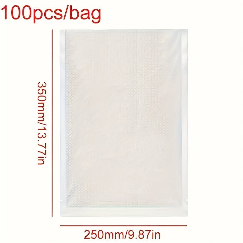100pcs Vacuum Sealing Bags Set in 3 Sizes for Food Preservation