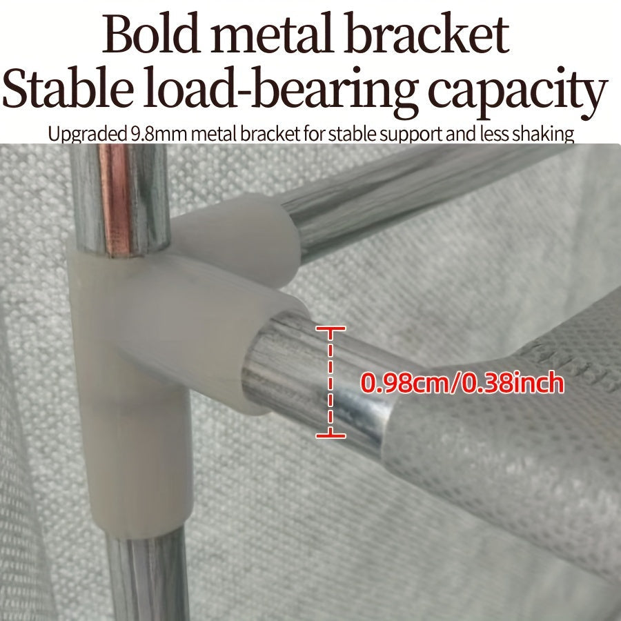 10-Tier Shoe Rack with Dust Cover, Vertical Storage for Bedroom Doorway